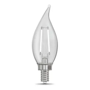 10W (100W Replacement) True White (3500K) E12/E26 Base BA10 Flame Tip White Filament LED Bulb (3-Pack)