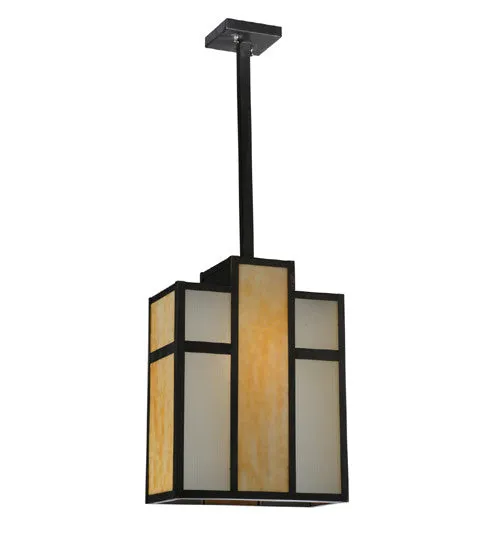 12"L Cityscape Oblong Pendant