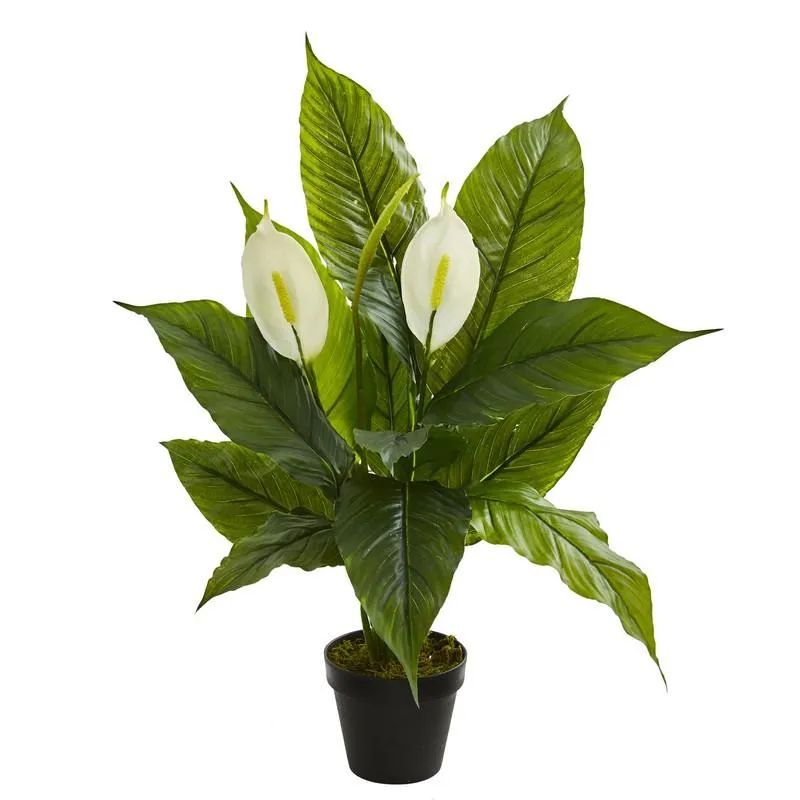 26" Spathiphyllum  Artificial Plant (Real Touch)