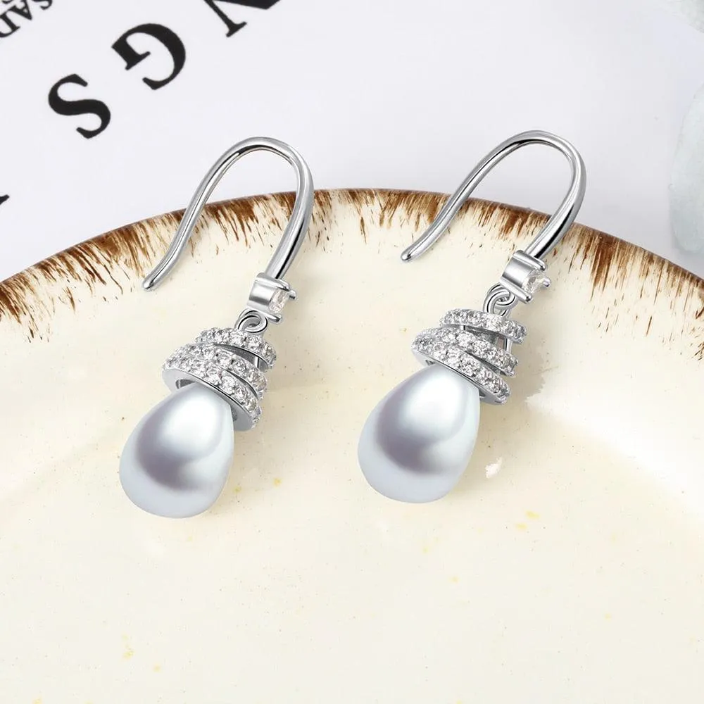 925 Sterling Silver Hook Earrings Drop Earrings