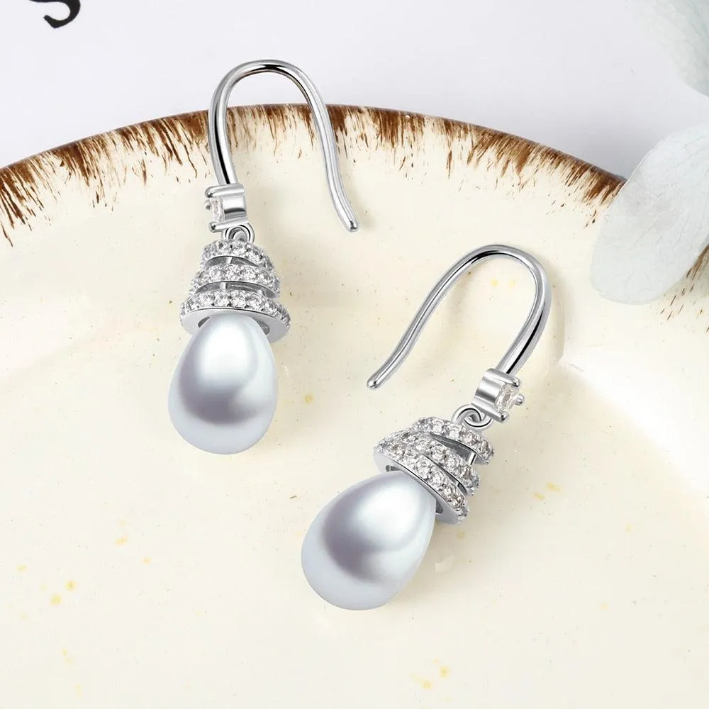 925 Sterling Silver Hook Earrings Drop Earrings