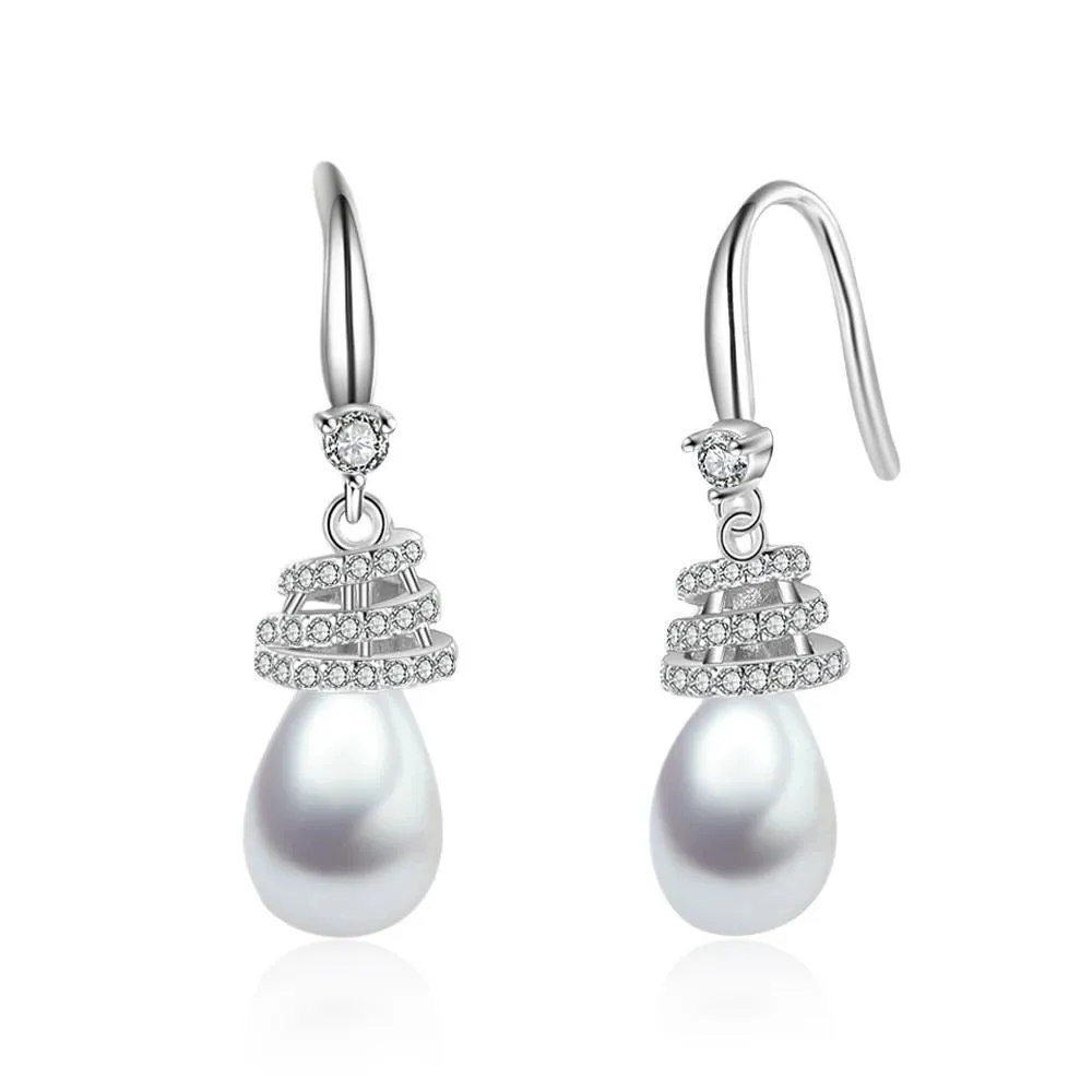 925 Sterling Silver Hook Earrings Drop Earrings