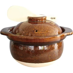 AIKA NAGATANIEN KAMADO SAN 3-Rice Cup Donabe Rice Cooker Clay Pot Stylish AME