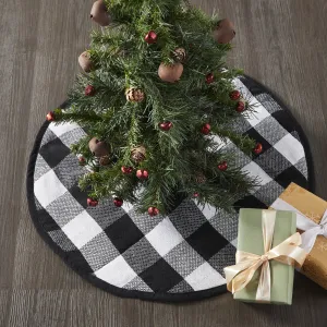 Annie Black Check Tree Skirt 24