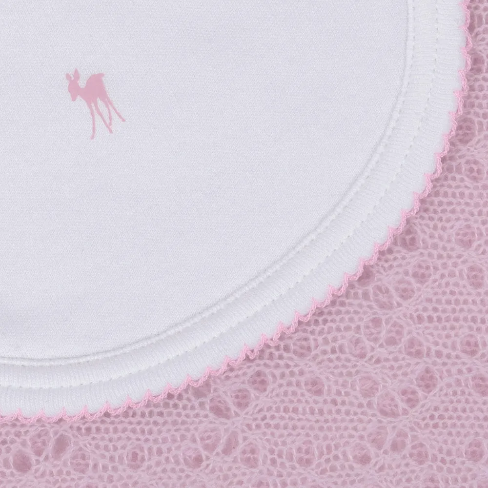 Baby Fawn Bib - Pink