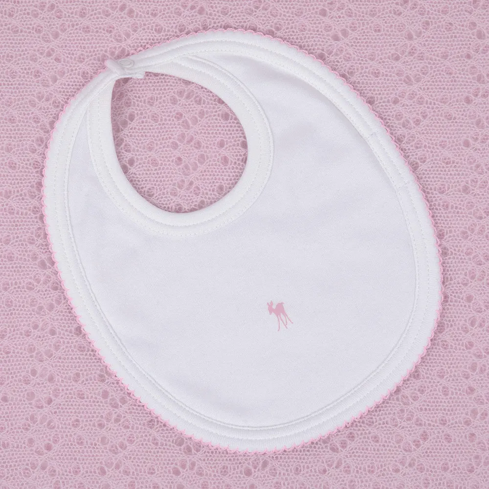 Baby Fawn Bib - Pink