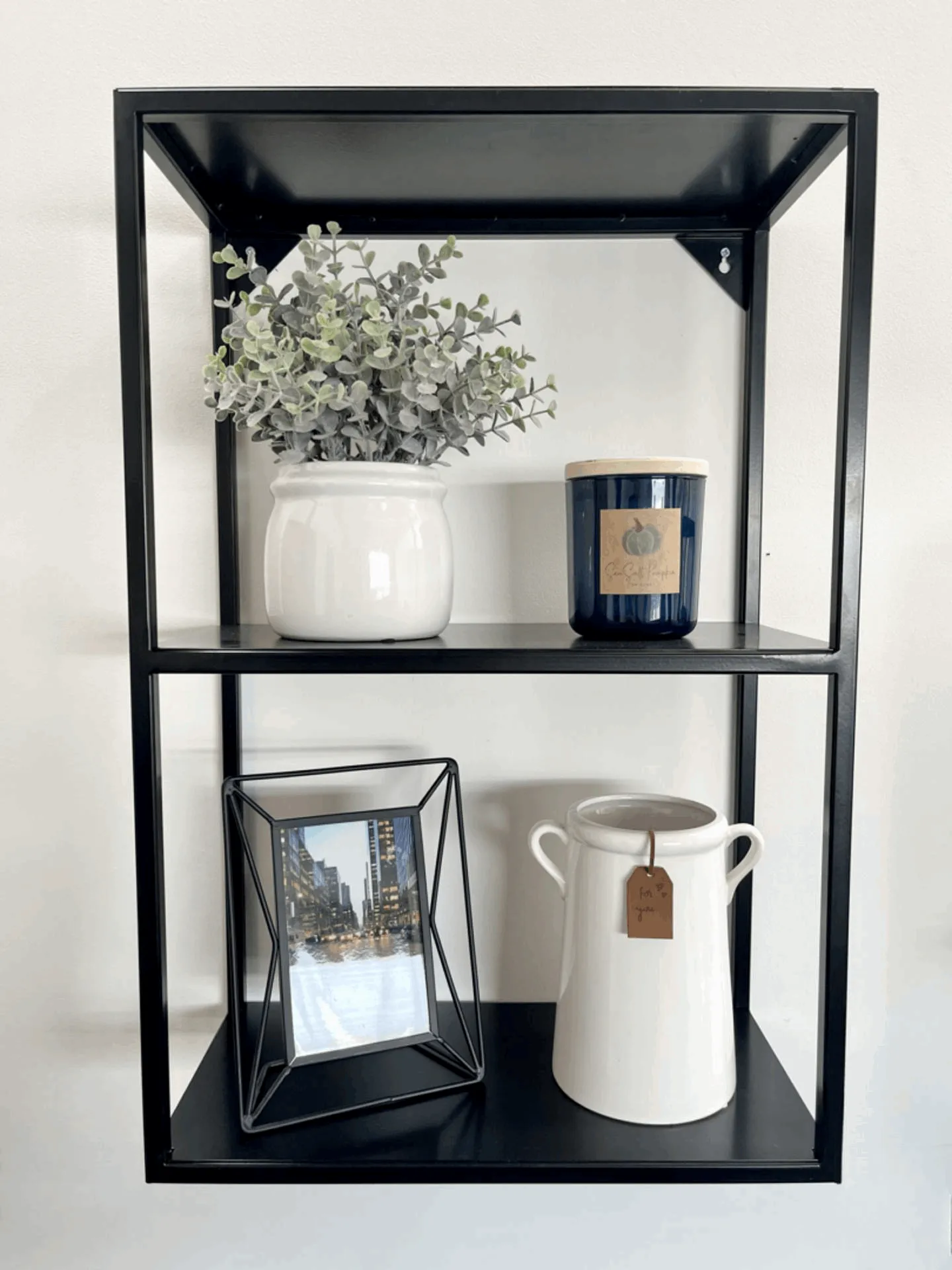 Black Metal Wall Shelf Small