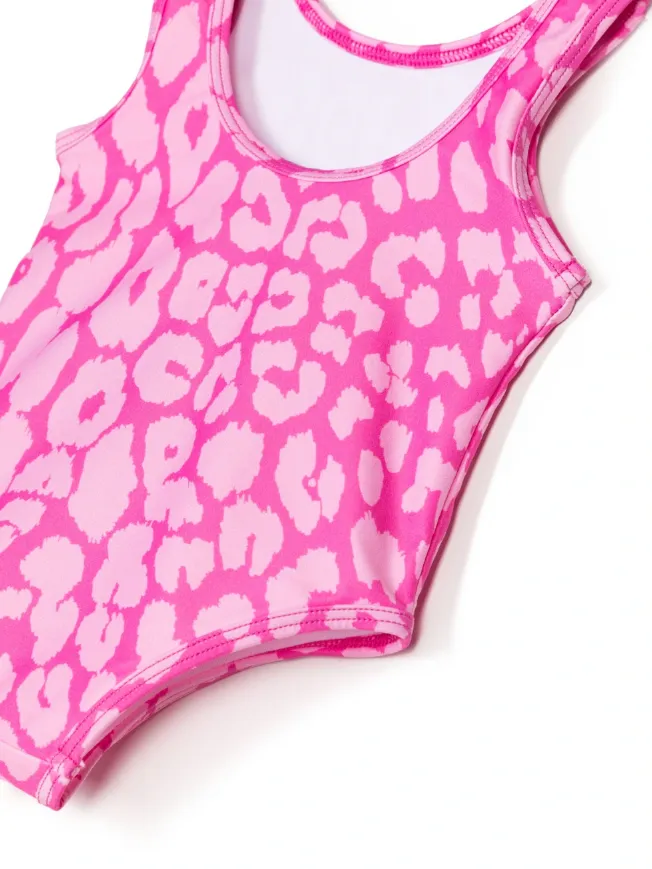 BM Fuchsia Leopard Printed Swimsuit