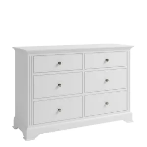 Bolton White Painted 6 Drawer Chest