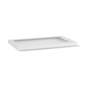 BULK 100pk Medium White Window Lid 382x275x30mm (LIDS ONLY)