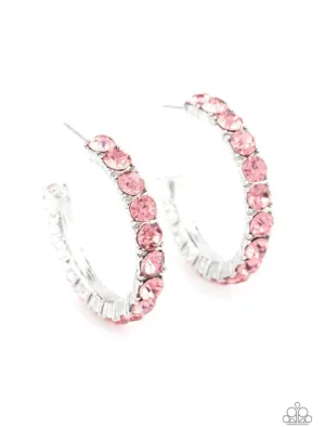 CLASSY is in Session - Pink Earrings - Paparazzi Accessories