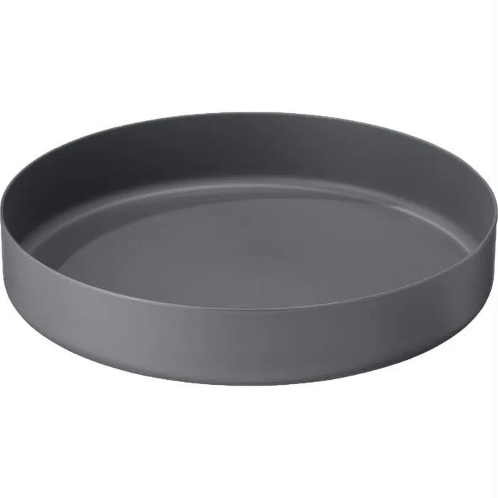 Deep Dish Plate Lg Gray V2