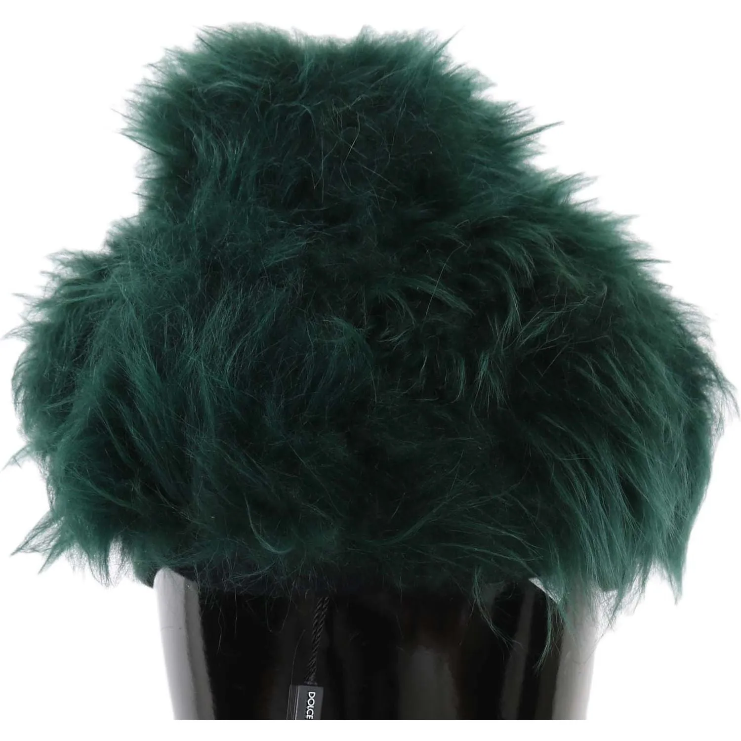 Dolce & Gabbana Elegant Emerald Cashmere Cloche Cap