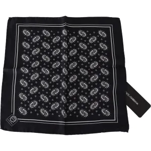 Dolce & Gabbana Elegant Silk Patterned Pocket Square