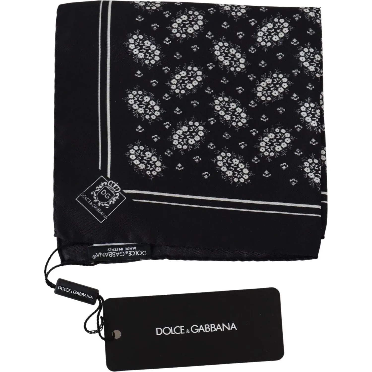 Dolce & Gabbana Elegant Silk Patterned Pocket Square