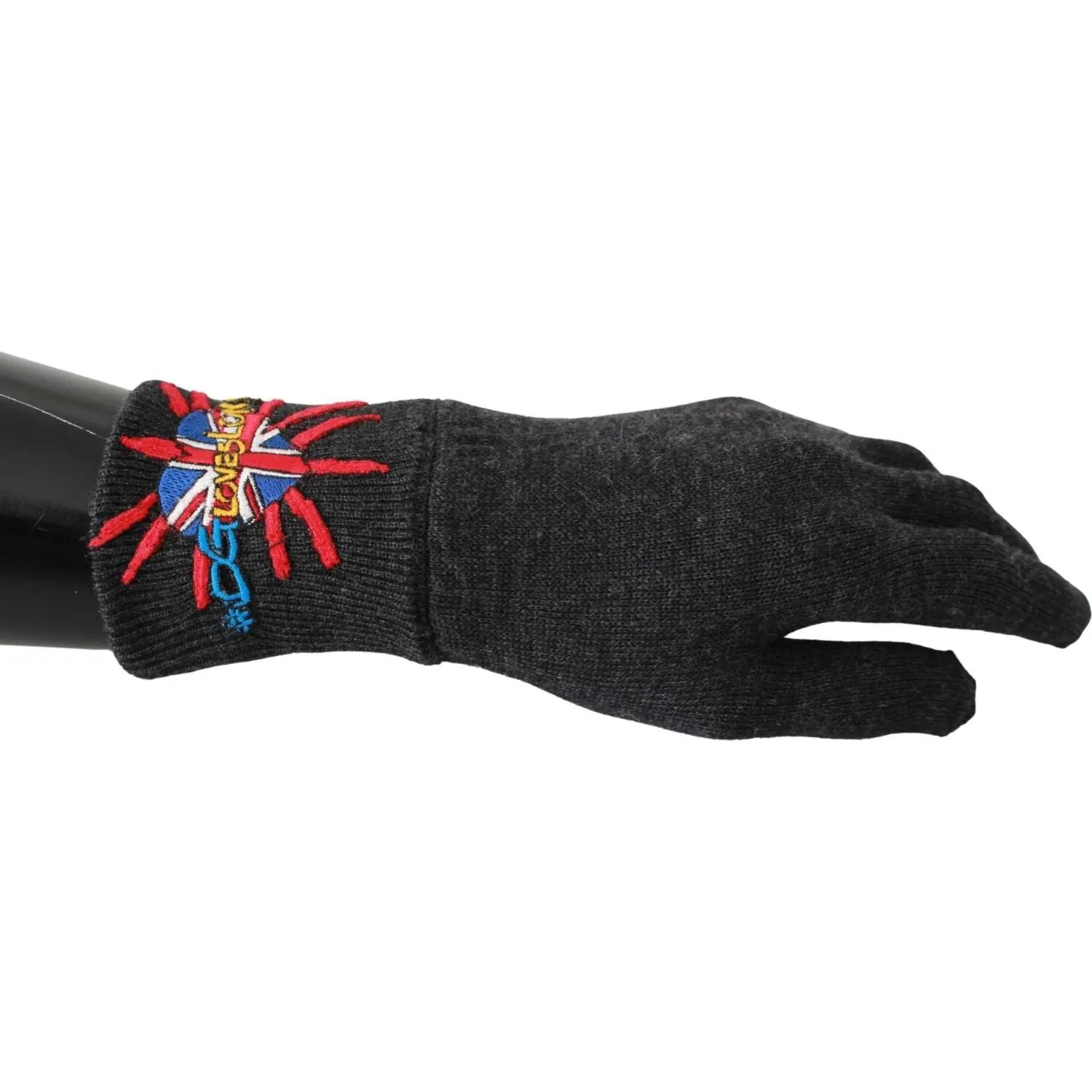 Dolce & Gabbana Gray Virgin Wool Unisex Gloves