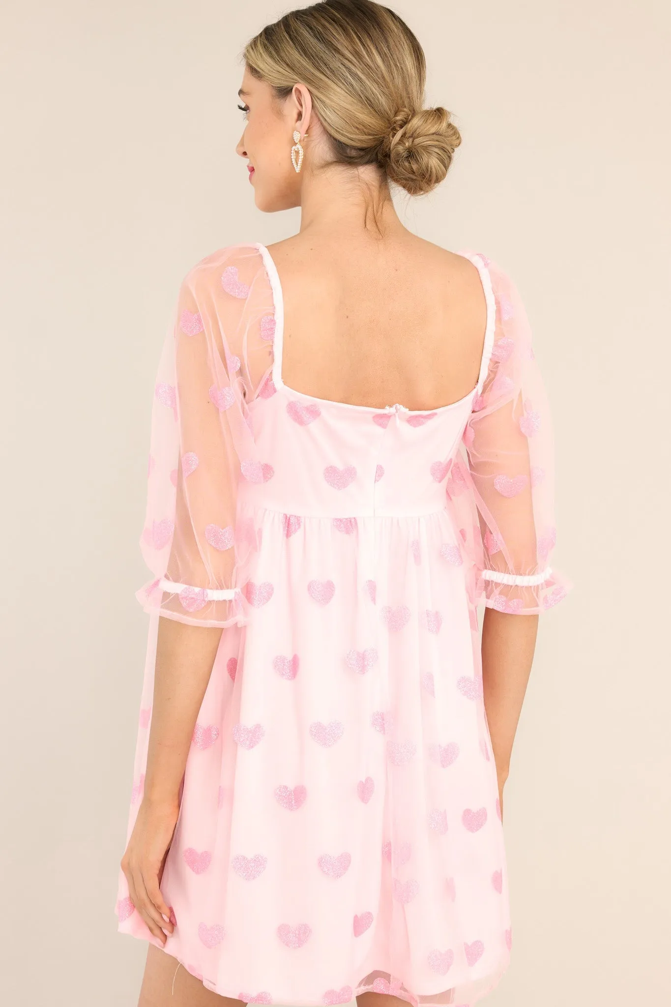 Dream Romance Light Pink Mini Dress