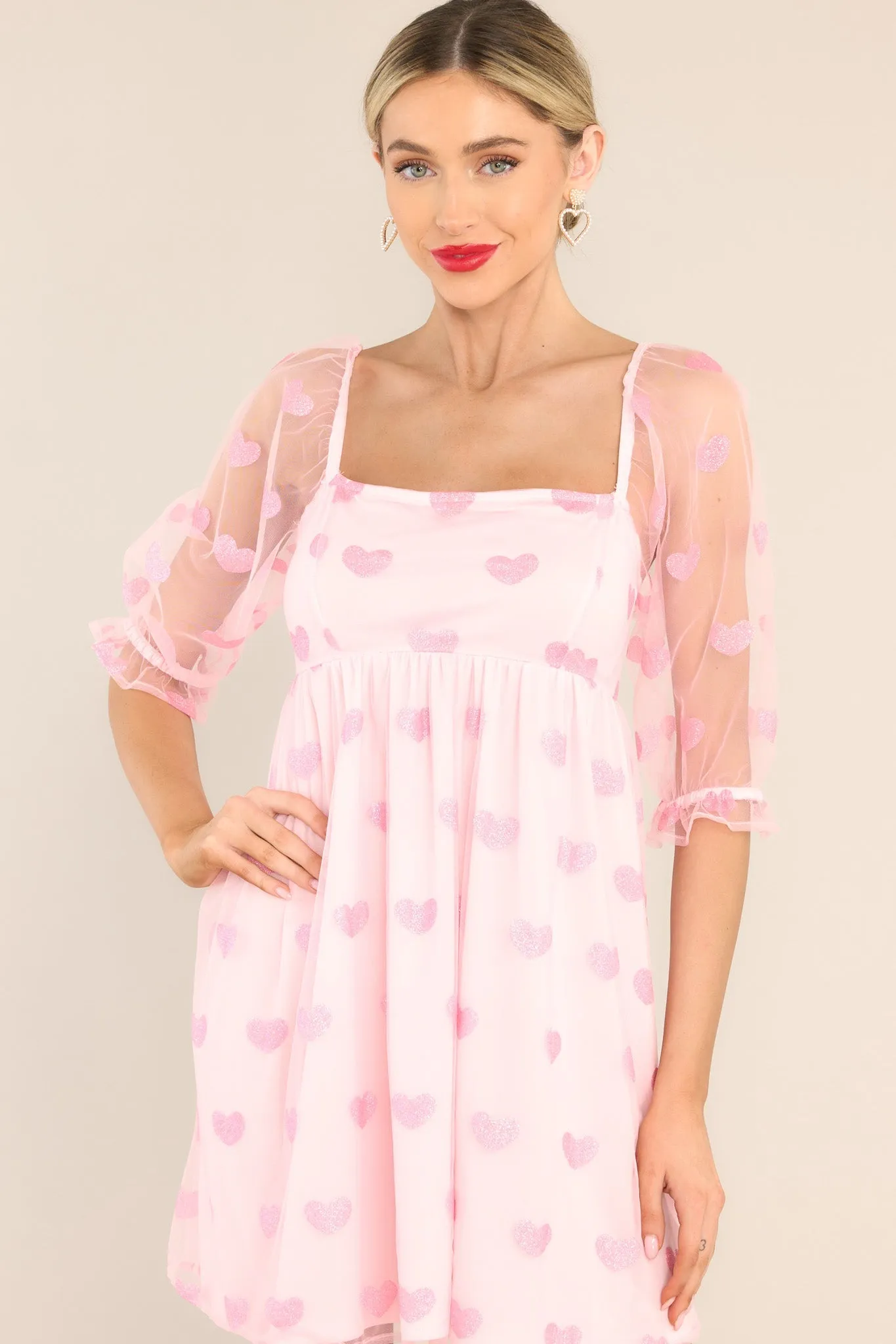 Dream Romance Light Pink Mini Dress