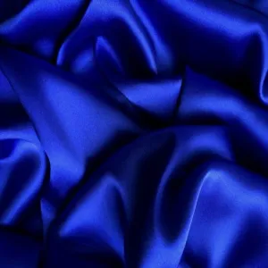 Elegant Look, Luxurious Feel, Royal Blue Satin Charmeuse Pillowcases.