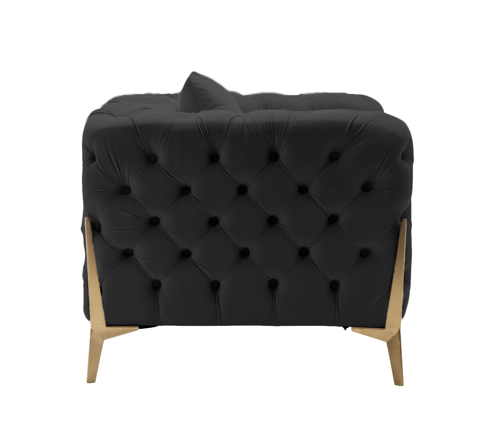 Empire Chair - Black Velvet Fabric