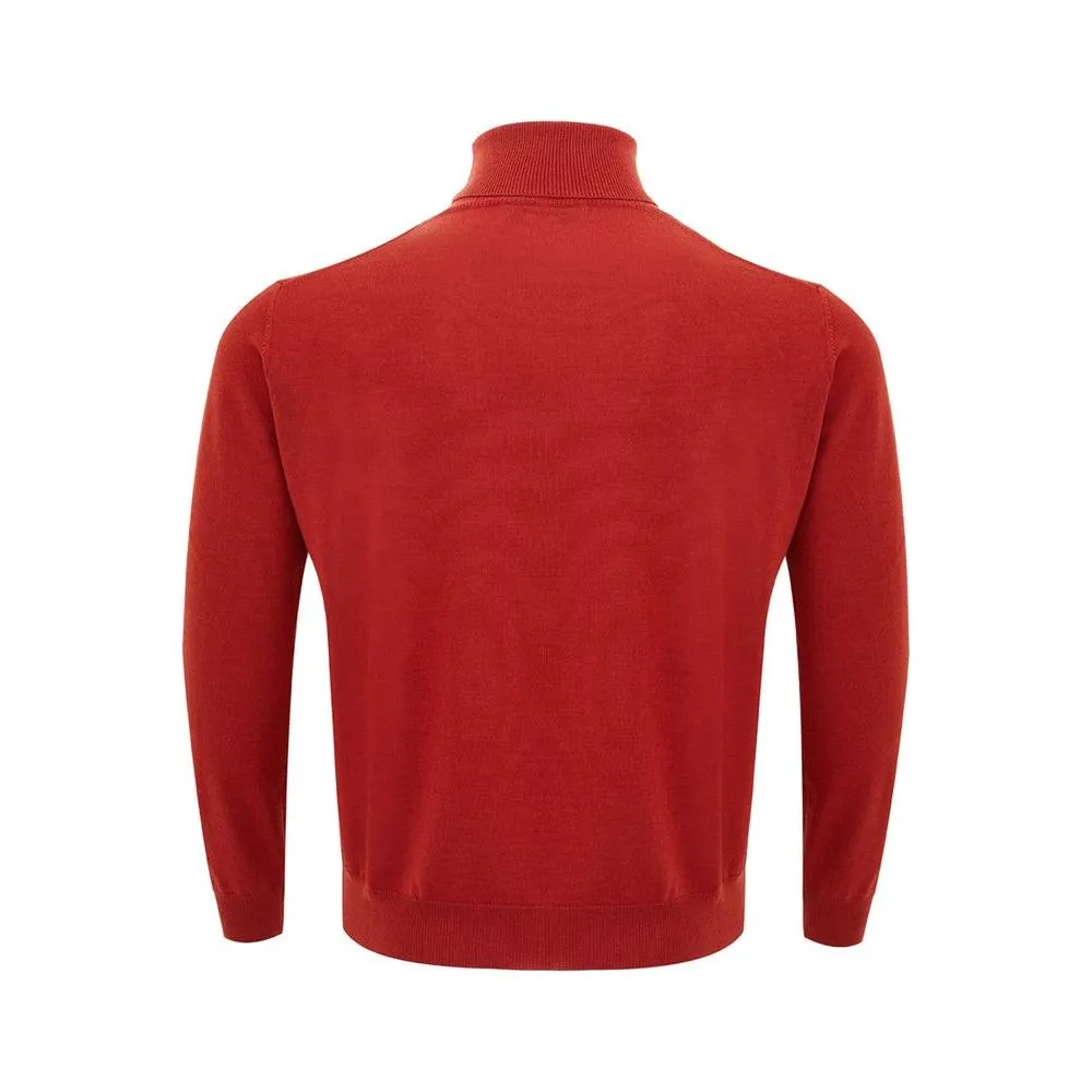 FERRANTE Elegant Wool Rich Red Sweater