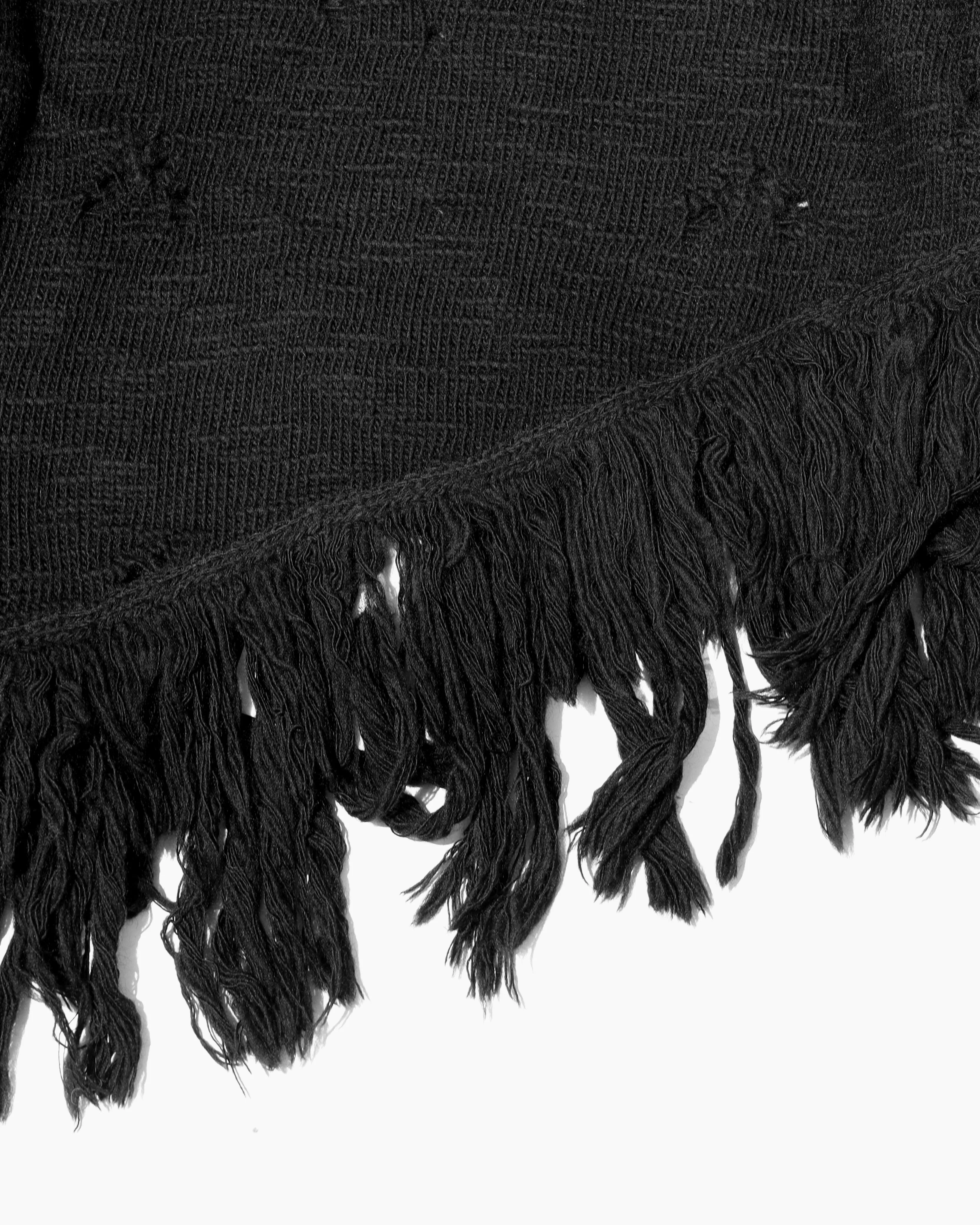 Fringed and Destroyed Knit