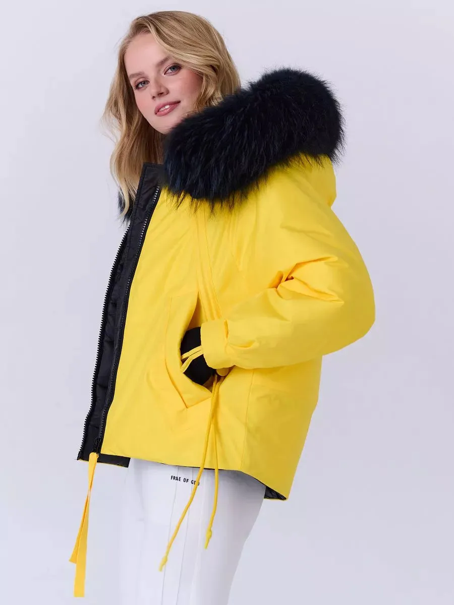 Genuine Fur Trim Bio Down Jacket