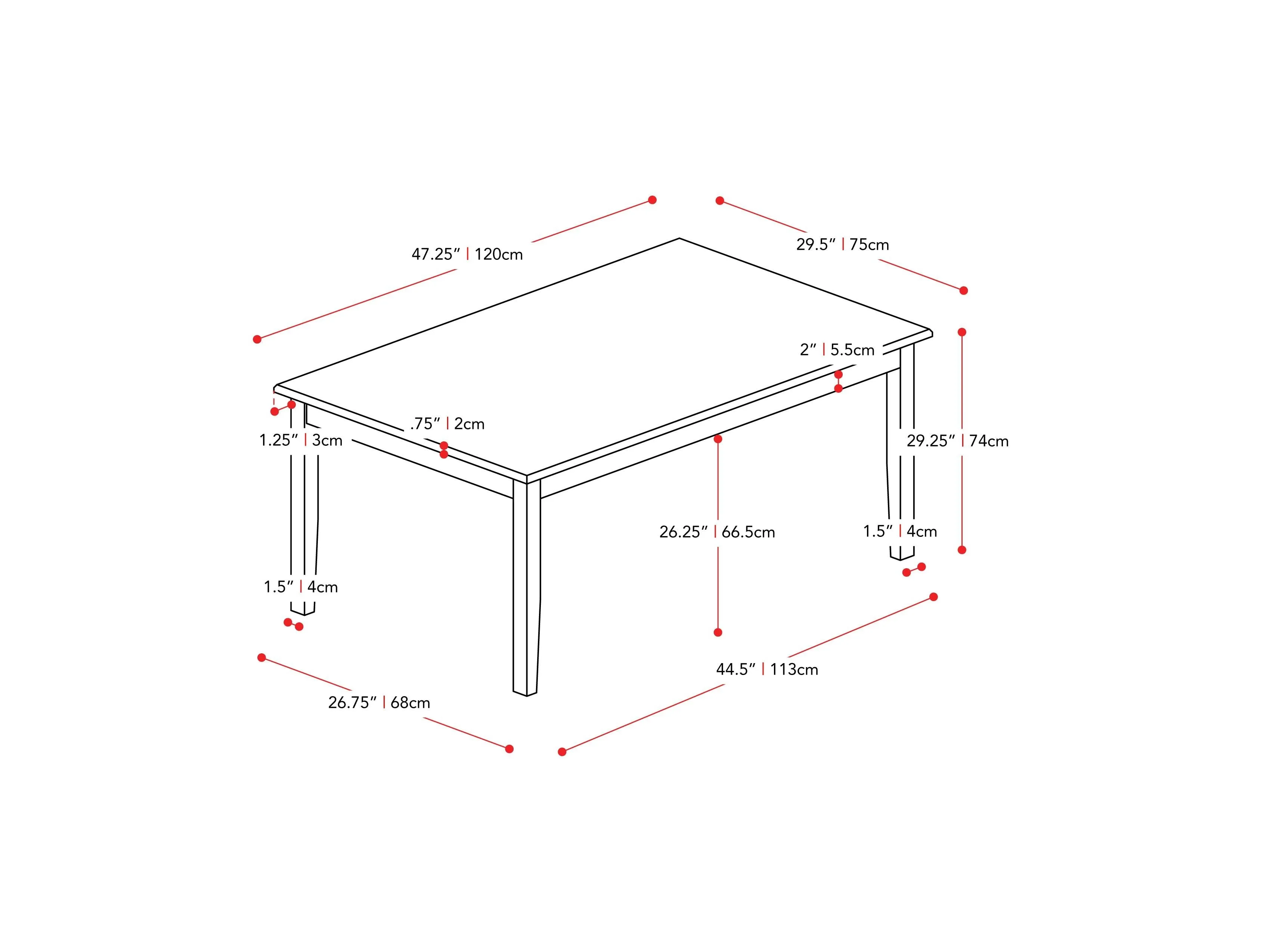 Grey and White Dining Table