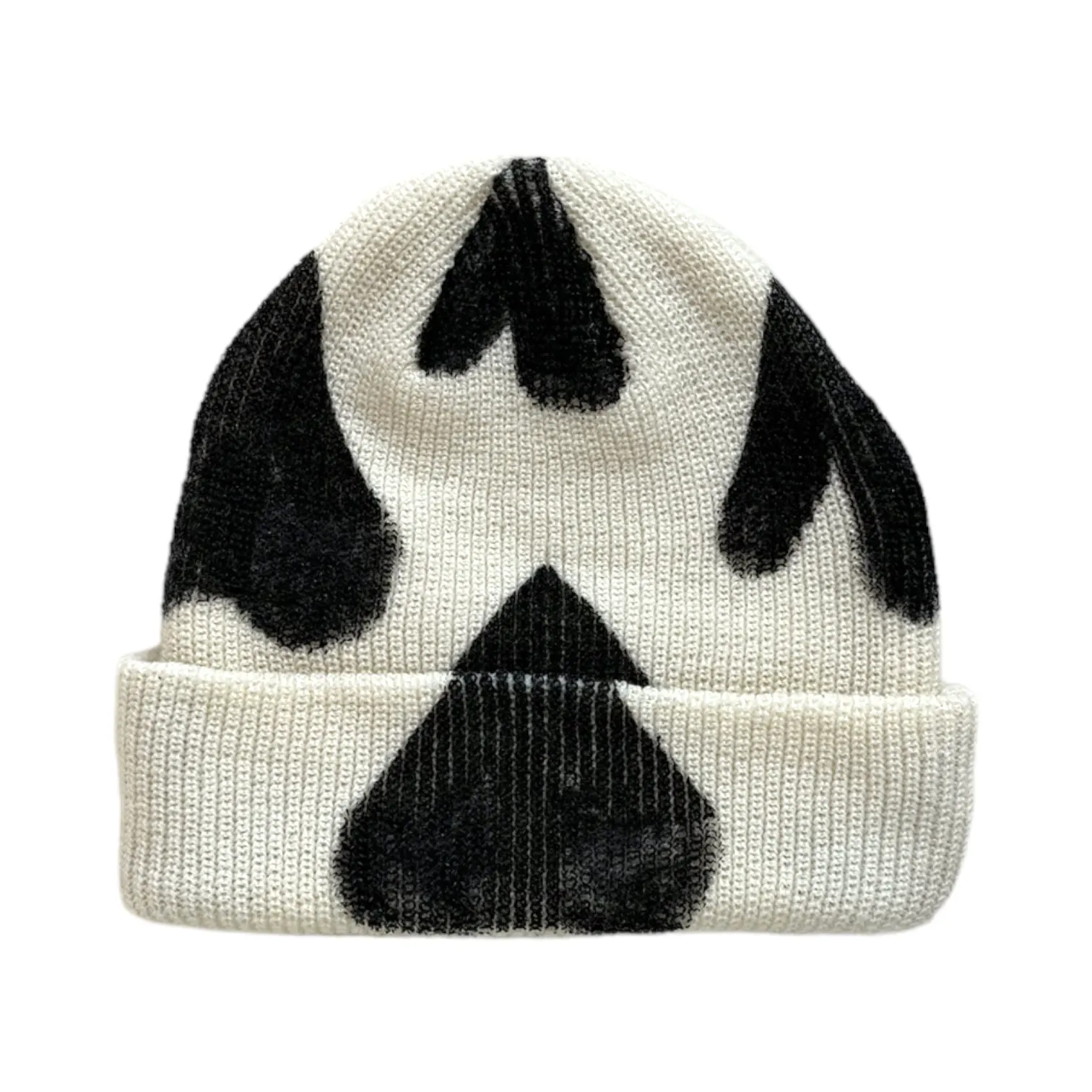 HAND-PAINTED merino wool beanie