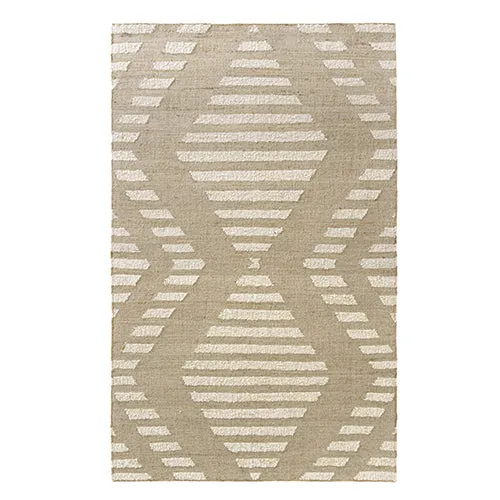 Handwoven Geoblend Rug in Natural/Ivory