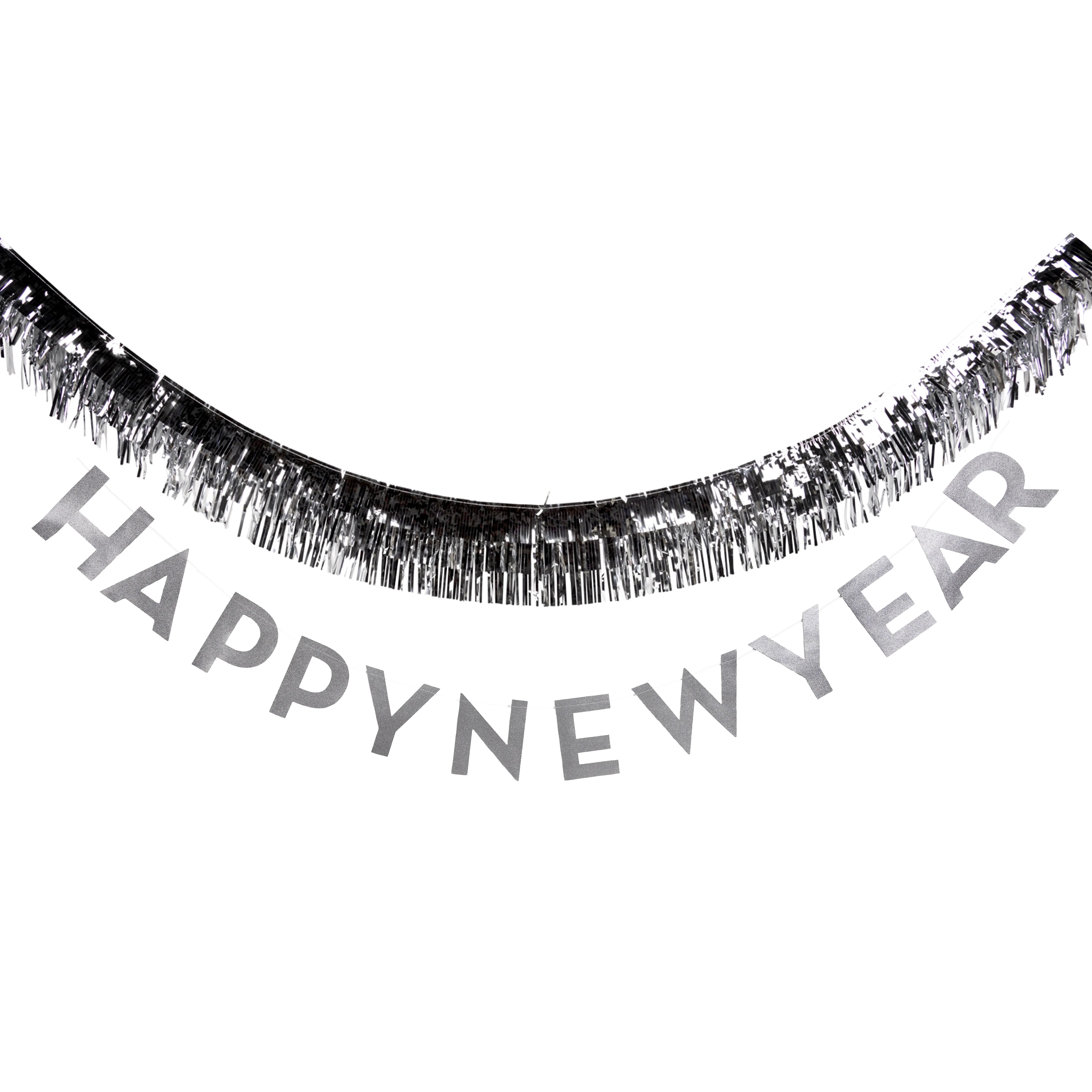 Happy New Year Fringed Banner