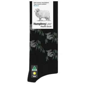 Humphrey Law Tourist Sock Koala - Black