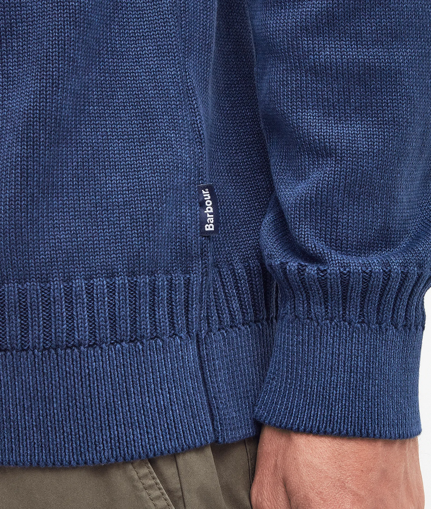 Ilderton Knitted Crew Neck Jumper - Blue