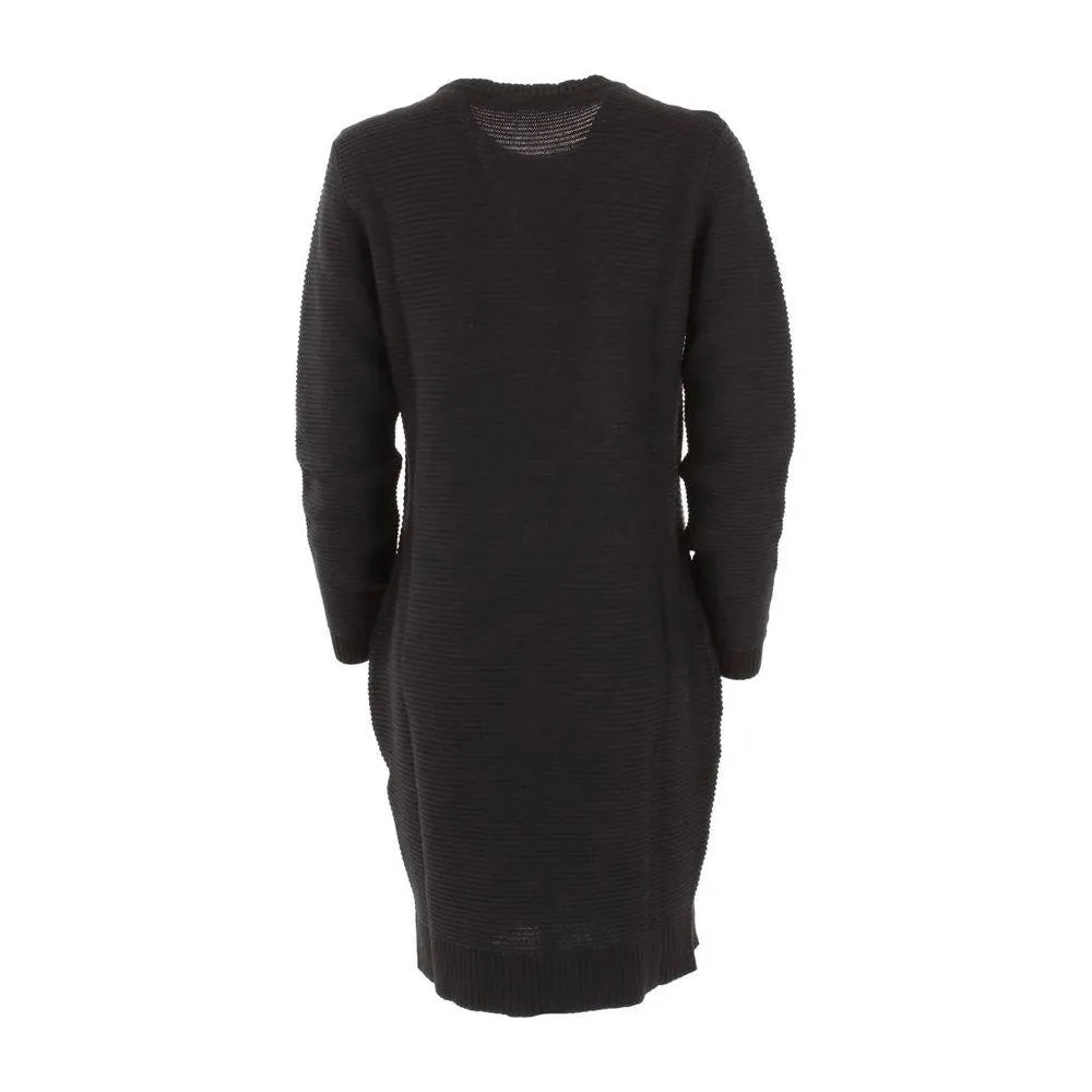 Love Moschino Chic Heart Pattern Knit Wool-Blend Dress