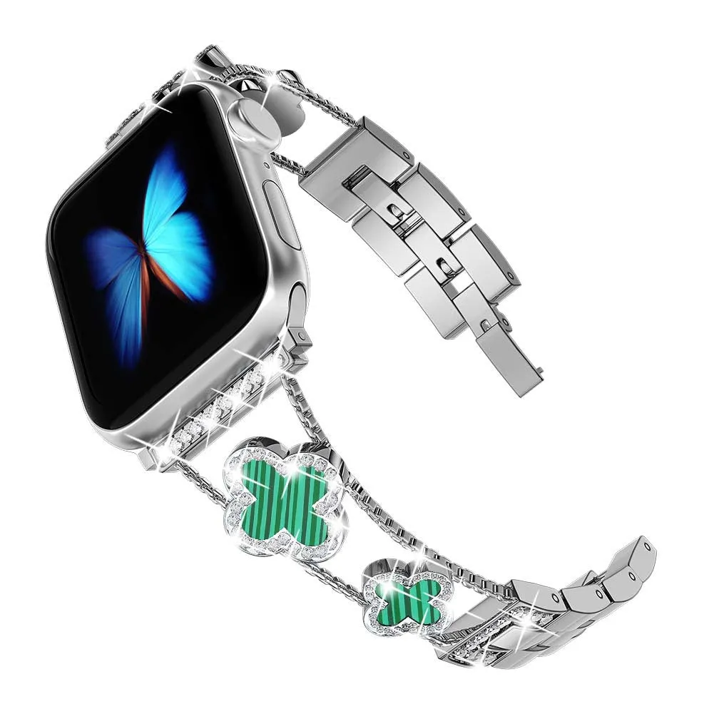 Metal Band for Apple Watch Flower Design