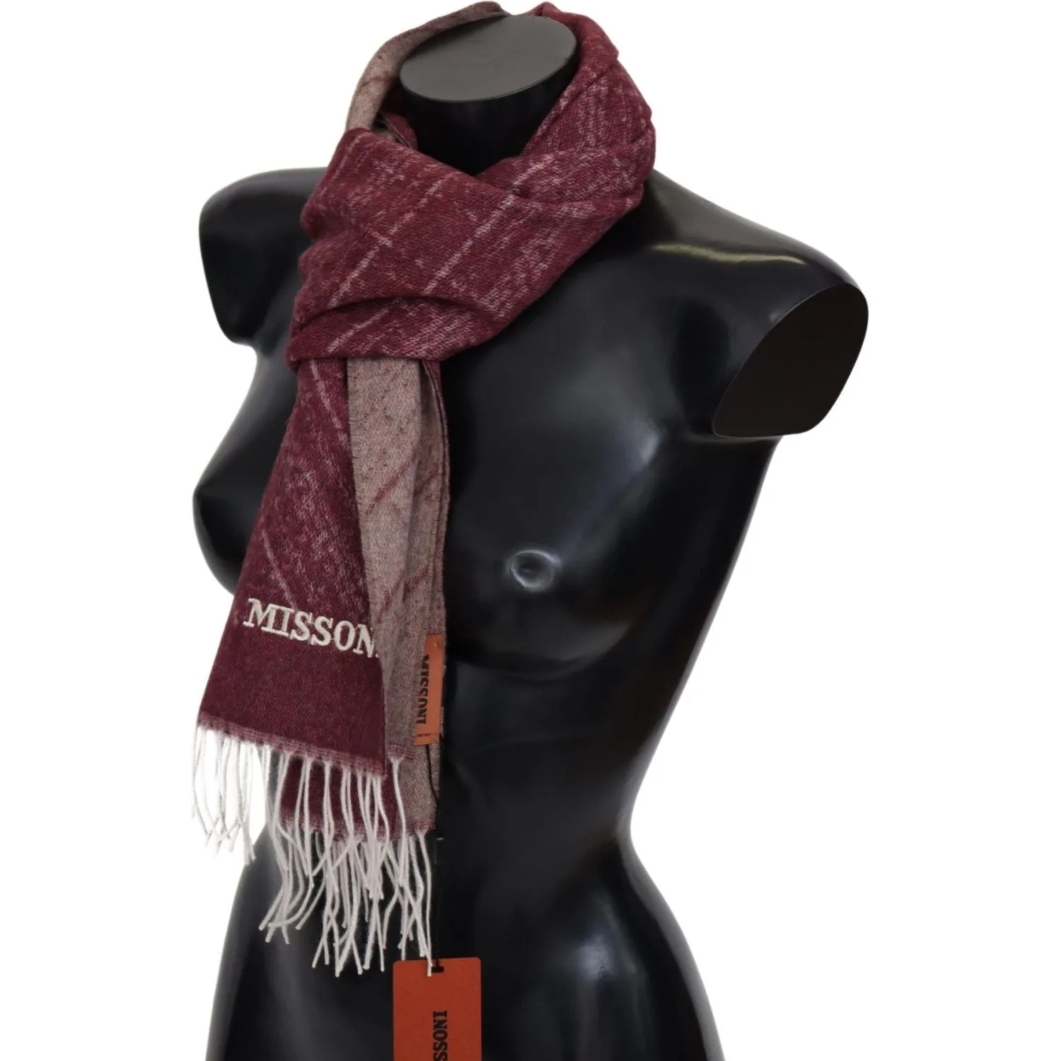 Missoni Elegant Cashmere Fringed Scarf