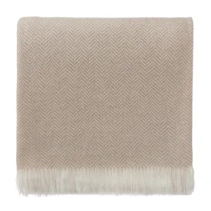 Nerva Cashmere Blanket [Beige/Cream]