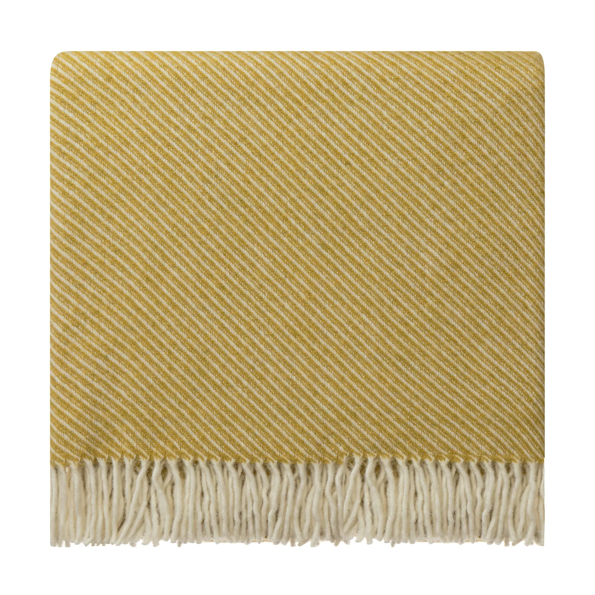 Palini Wool Blanket [Mustard & Natural white]