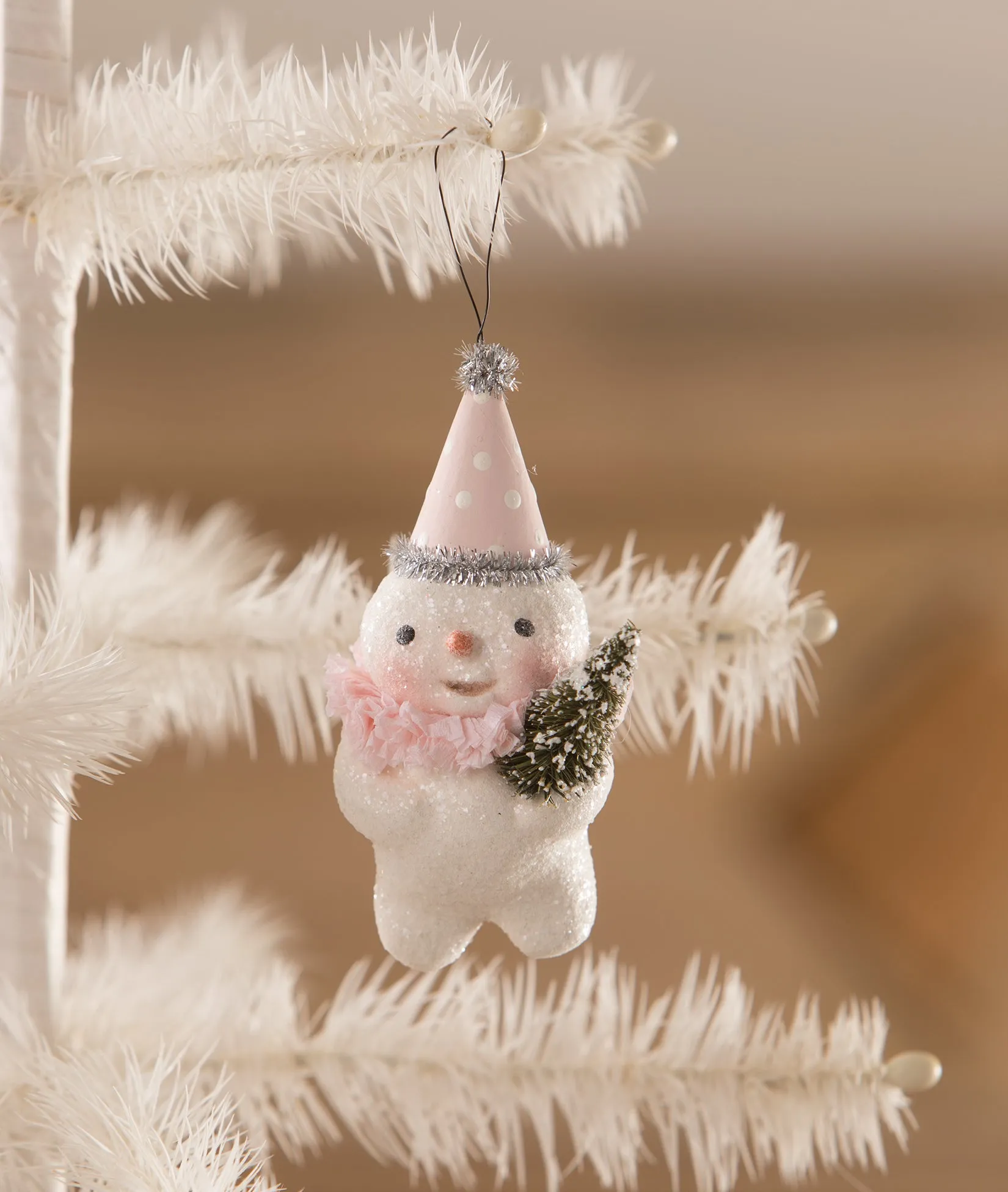 Party in Pink Snowman Ornament - MA1074