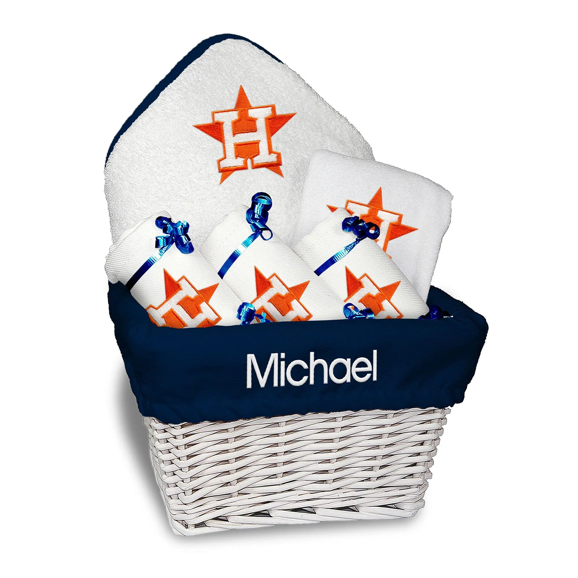 Personalized Houston Astros Medium Basket - 6 Items