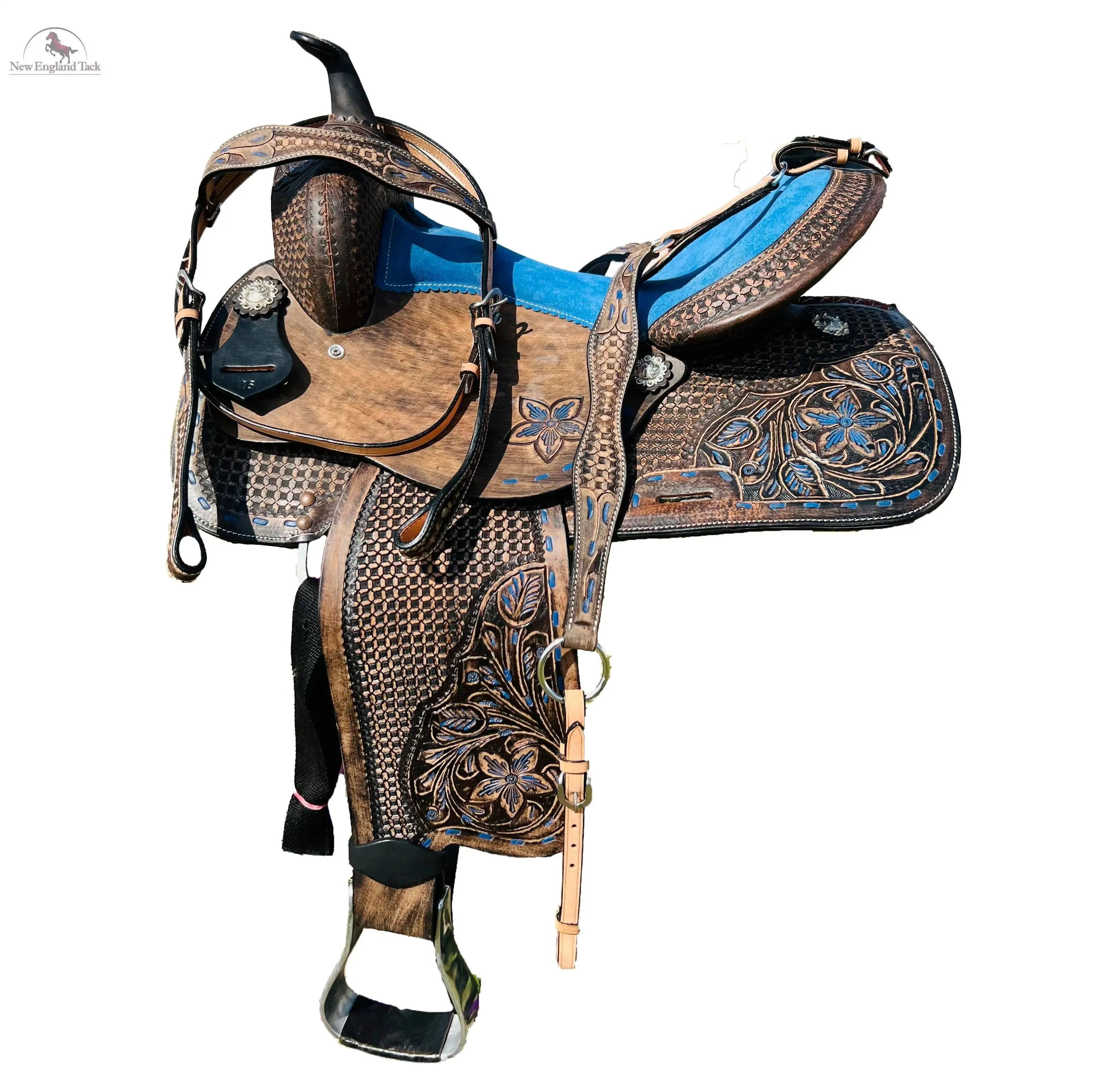 Resistance Western Antique Barrel Saddle