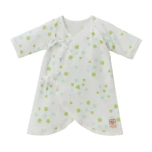 Sea Island Cotton Printed Kimono-Style Body Suit