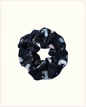 Silk Scrunchie small | Leo Black