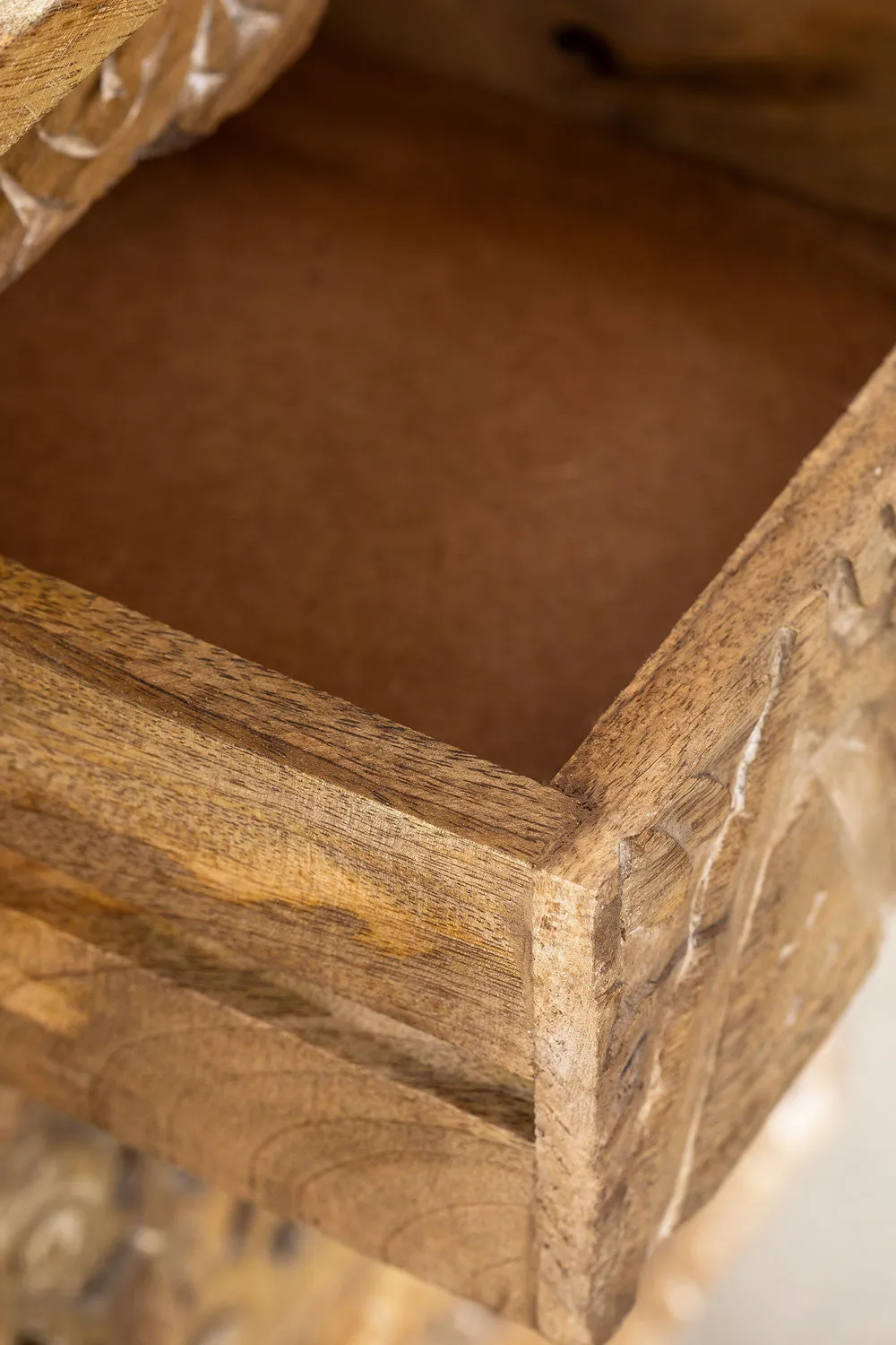 Stylish Mango Wood Bedside Table