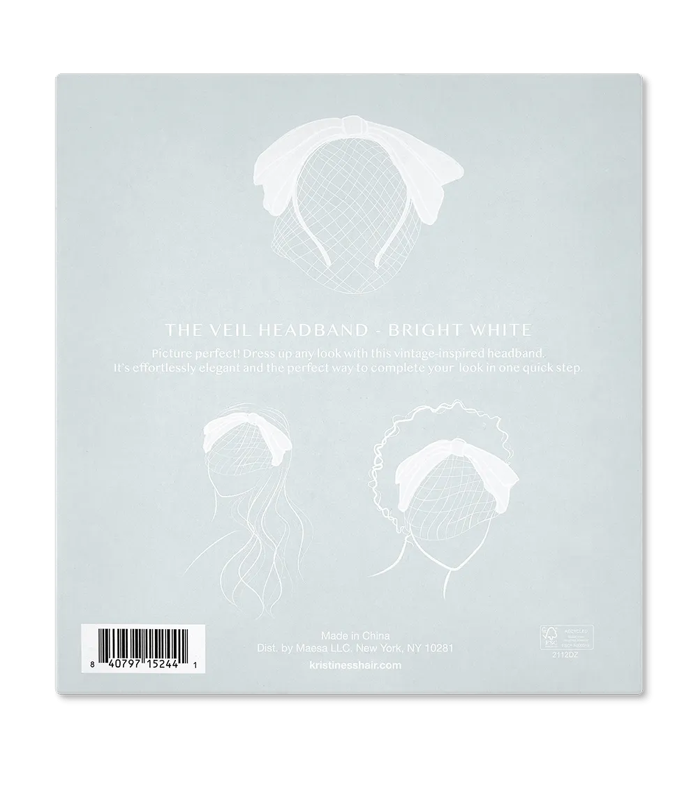 Veil Headband – Bright White