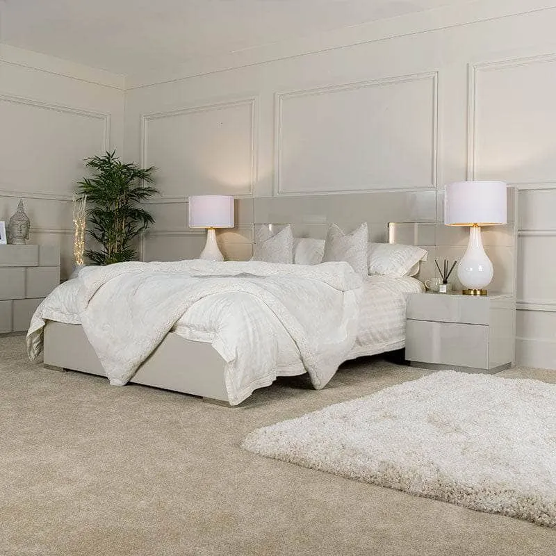 Verona Bed Wings - Cashmere