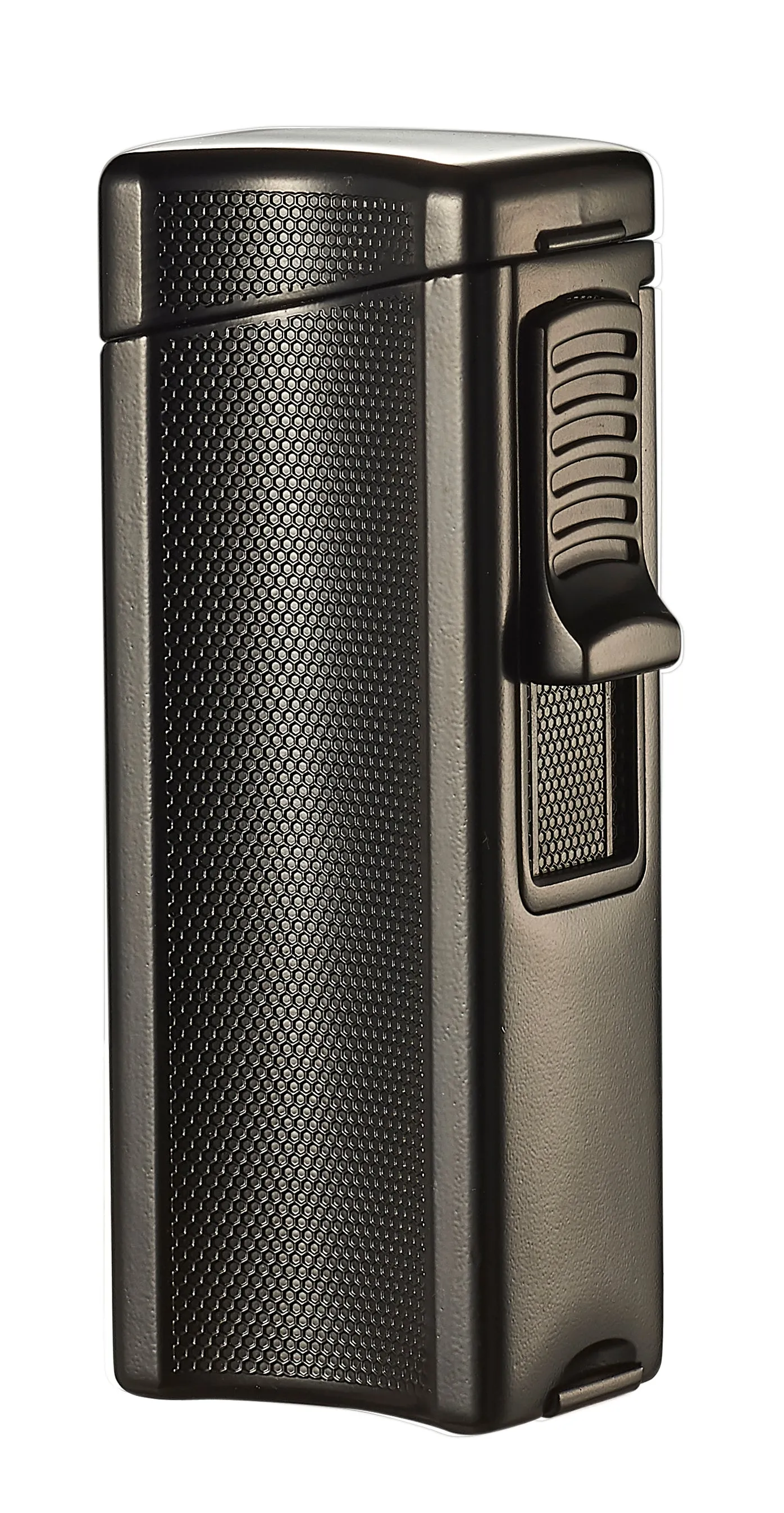 Visol Ridge Black Single Flame Torch Lighter with Cigar Rest