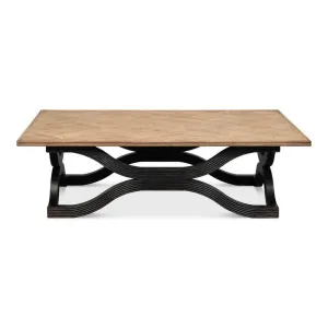 Wavy Coffee Table Antique Black