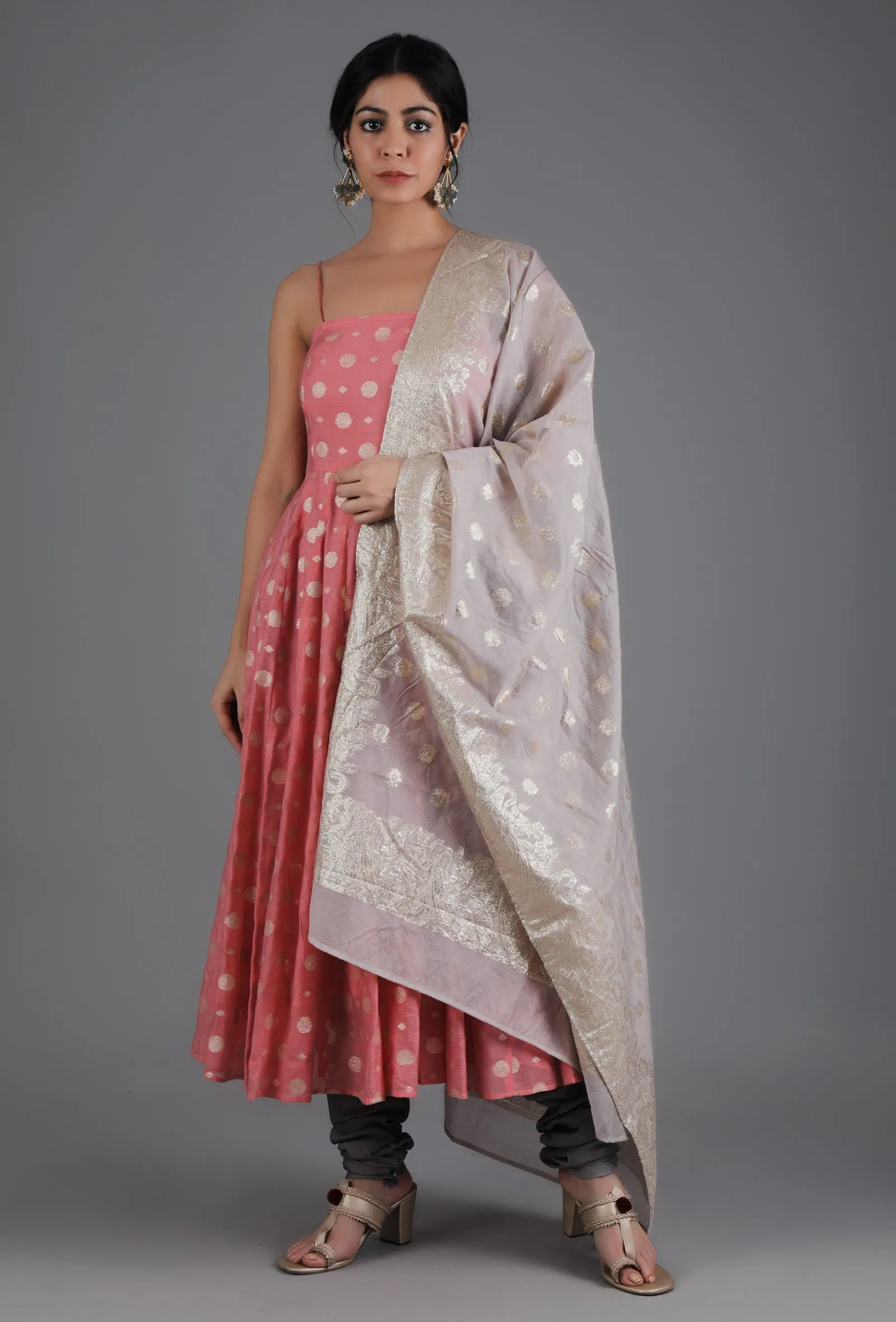 White Sand Jacquard Dupatta