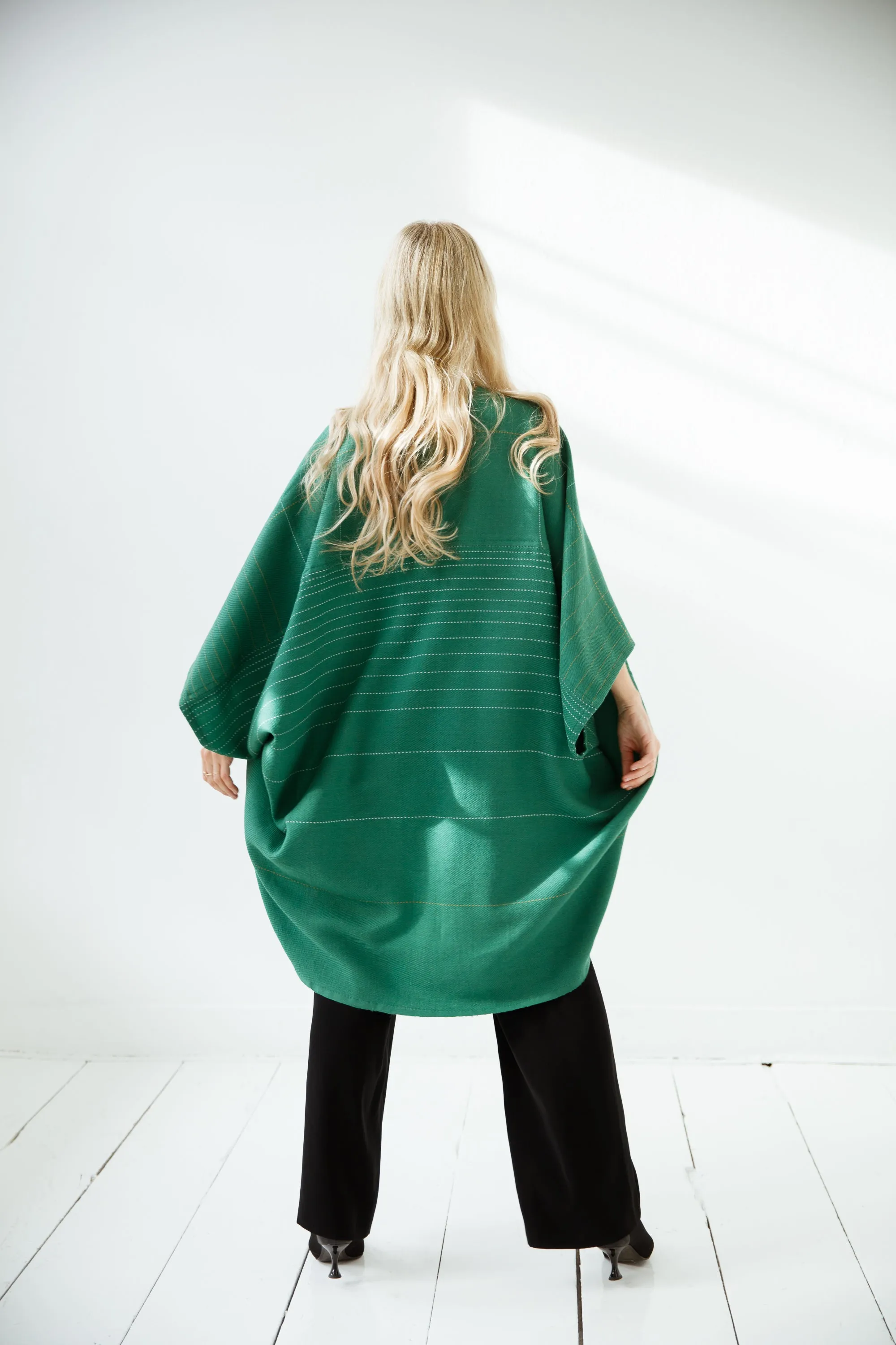 Wool Kimono Warm Jade